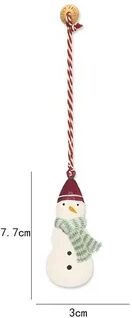 Discount Dollar Deals Christmas Hanging Decoration, Nordic Angel Cartoon Soldiers Ornaments, Double Sided Iron Art Tree Drop DIY Holiday Decor snowman
