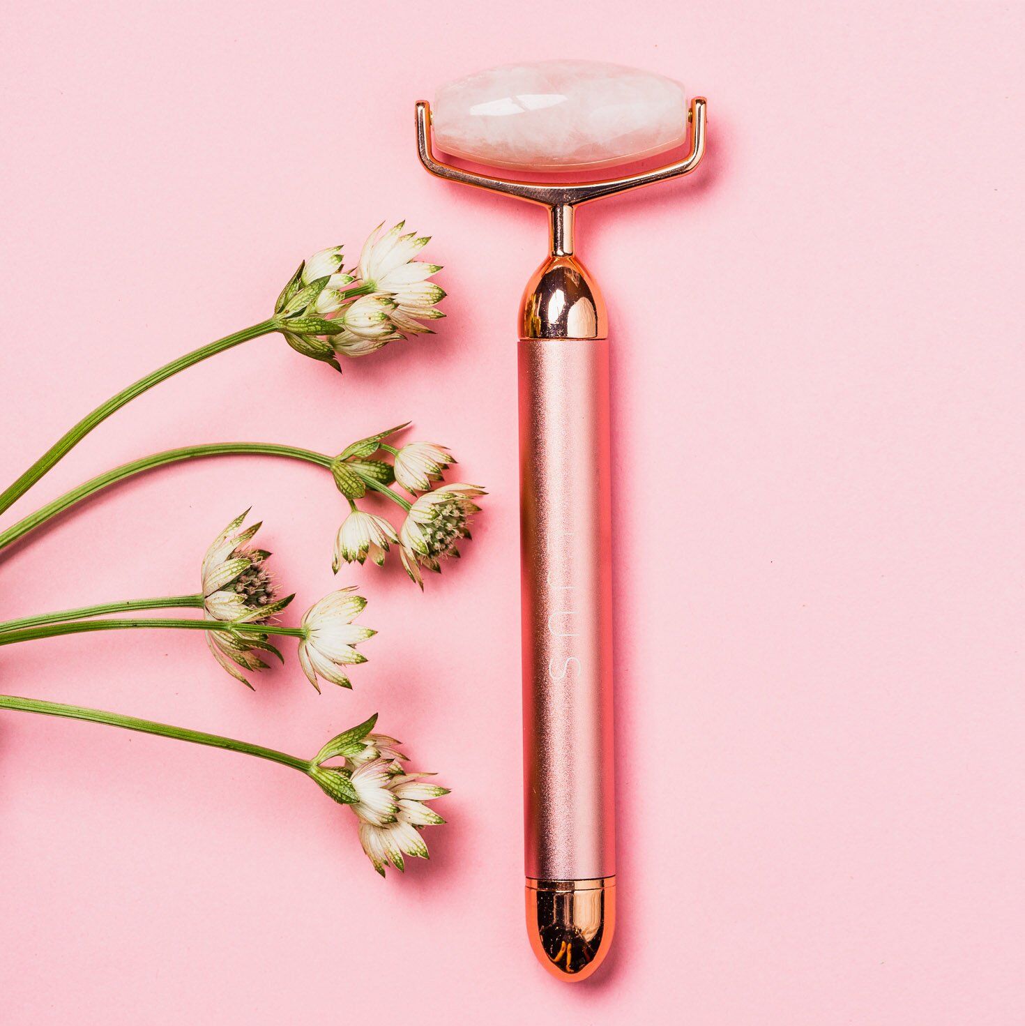 LJUS Rose Quartz Vib Roller