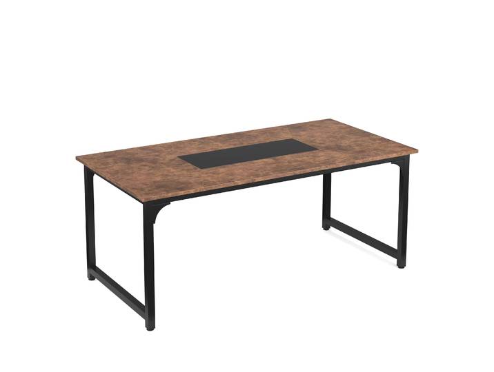 Schreibtisch ALLEN 180 x 90 x 75 cm braun/schwarz