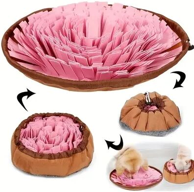Multisell Products Hub Foldable Dog Nosework Feeding Mat, Washable Felt Pet Sniffing Pad, Toy Dog Training Natural Foraging Snuff Mat 3