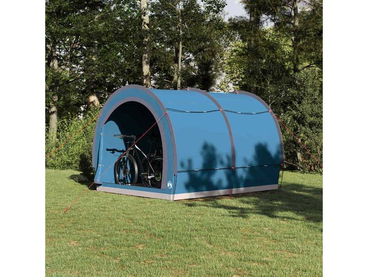 vidaXL Fahrradgarage mit Dach Blau 256 x 222 x 182 cm Taft