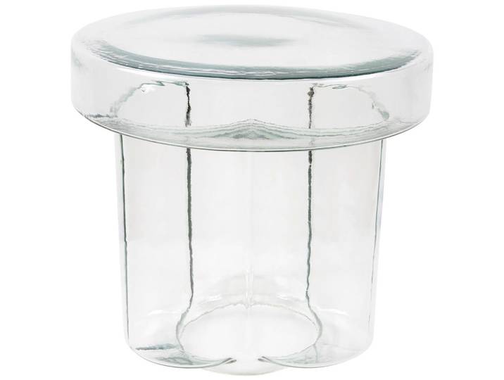 Ambia Home Beistelltisch, Transparent, Glas, Uni, rund, rund, 38 cm, Wohnzimmer, Wohnzimmertische, Beistelltische, Beistelltische rund