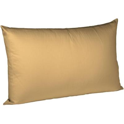 Kissenbezug FLEURESSE "Colours Mako Satin, 100% Baumwolle, mit Reißverschluss", beige (sand), B:40cm L:60cm, Mako-Satin, Mako-Satin, Kissenbezüge, Kissenbezug, Mako Satin, glänzend, glatt, Premium Qualität