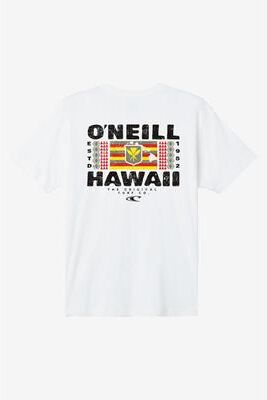 O'Neill s Stacker Hawaii Classic T-Shirt in White, Size Large