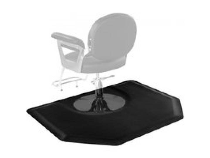 VEVOR Tapis de Chaise de Salon Coiffure, 1225x1505x13 mm, Tapis de Sol Salon Coiffeur Anti-fatigue pour Base de Chaise Circulaire, Surface en PVC, Facile à Nettoyer, Bords Biseautés Anti-trébuchement