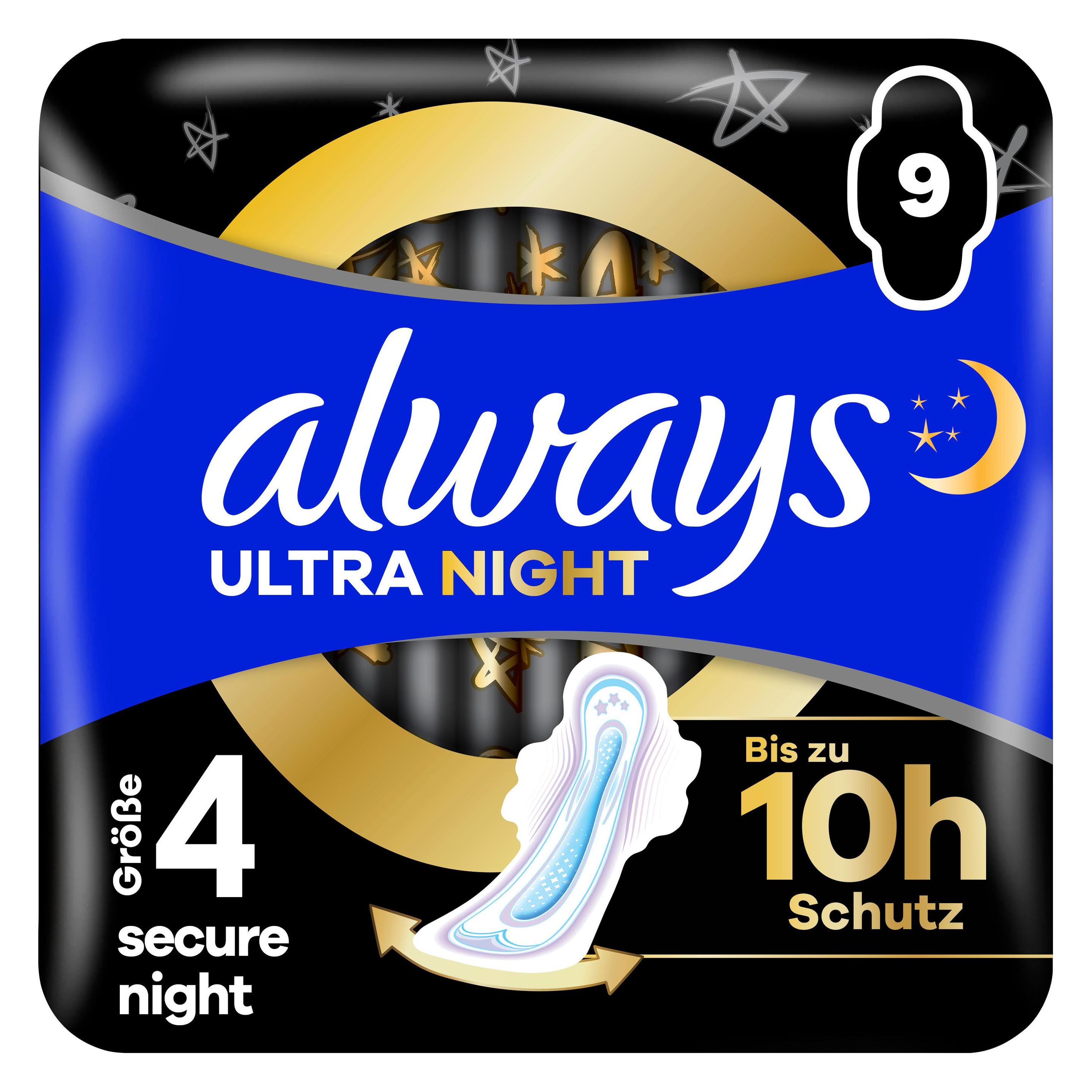 Always Ultra Binde Secure Night mit Flügeln (972191)