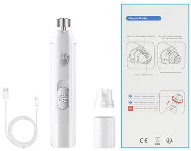 Happy Pet Pantry Pro Rechargeable Dog Nail Grinder For Safe & Stress Free Pet Grooming white