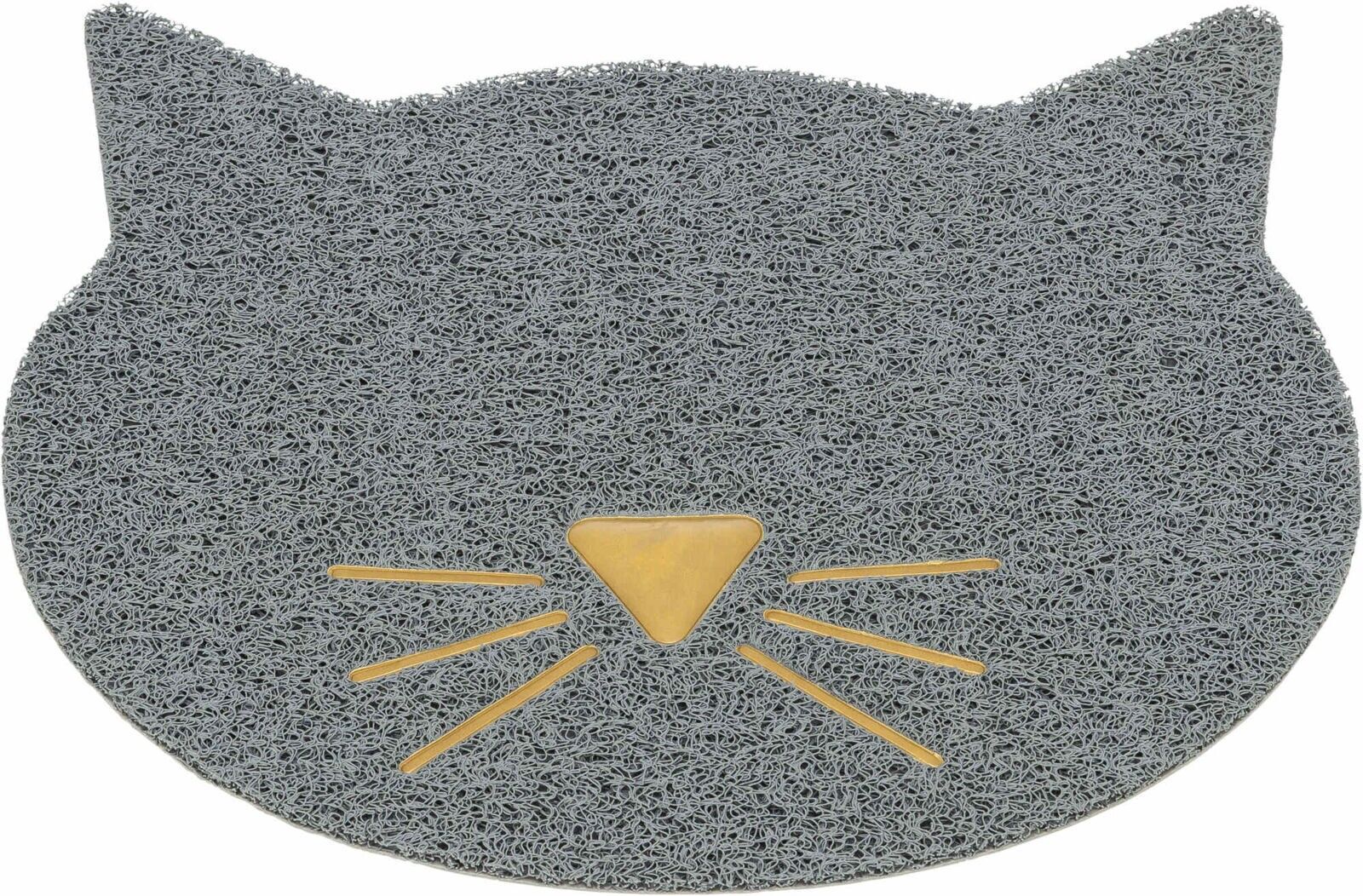 TRIXIE Vorleger für Katzentoiletten Katzenkopf, 40 × 42 cm