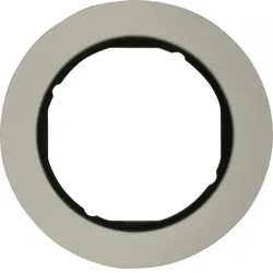 Hager Rahmen 1fach R.Classic Alu schw