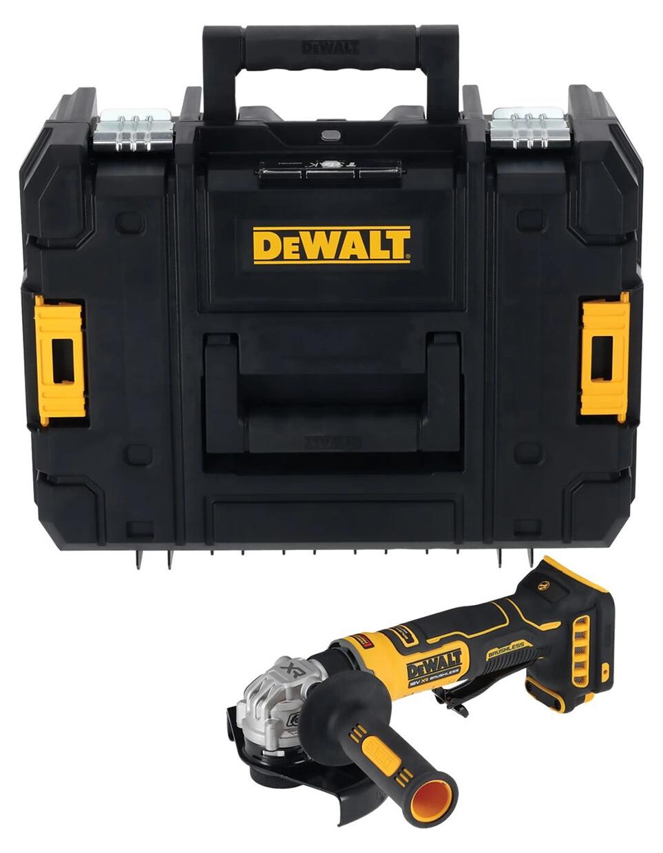Kompakt-Winkelschleifer 125 mm XR 18V bürstenlos - DEWALT - Ohne Akku und Ladegerät, im TSTAK-Koffer - DCG404NT-XJ