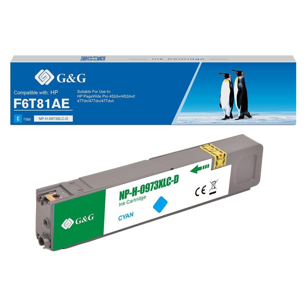 G&G kompatibel Ink mit F6T81AE, NH-R00973XLC, cyan, 7000S (16478)