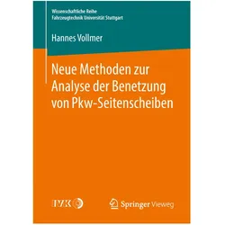 Neue Methoden zur Analyse der Benetzung von Pkw-Seitenscheiben, Fachbücher von Hannes Vollmer