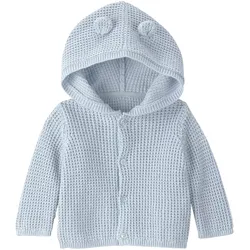 Carter's Strickjacke Kapuze mit Ohren, hellblau, 80