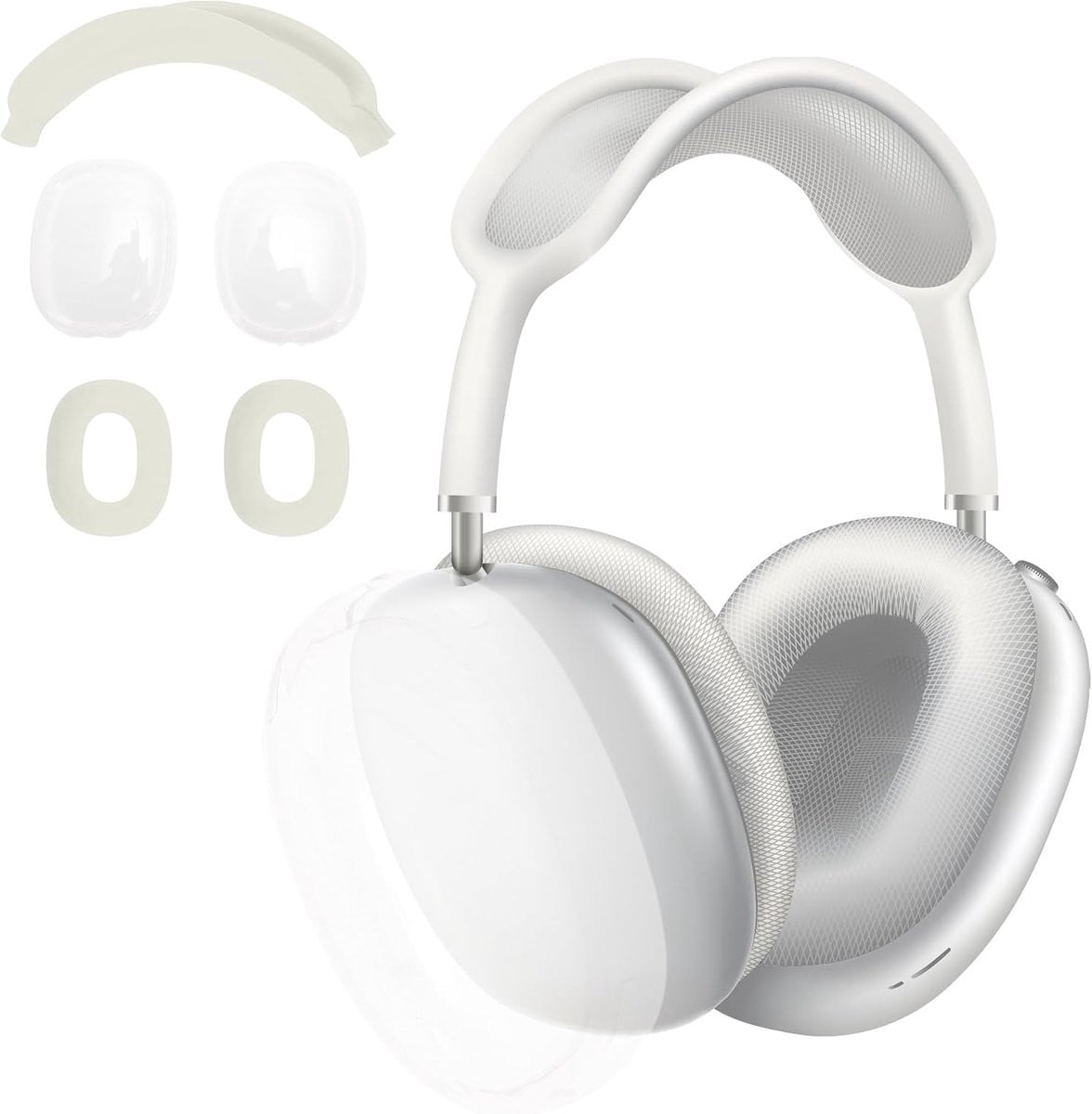 Beige oorkussen met TPU-beschermhoes en hoofdband