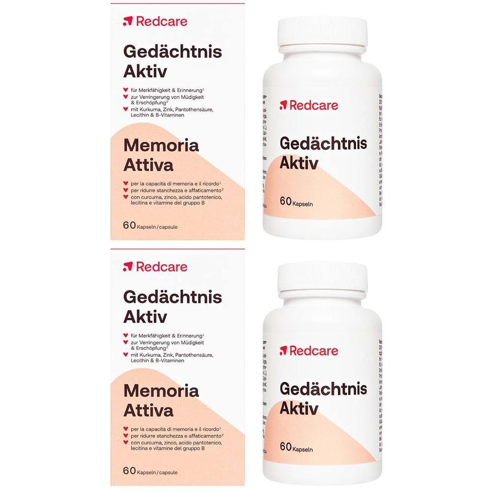 Redcare Gedächtnis Aktiv Doppelpack 2x60 St Kapseln