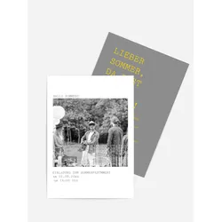 Einladungen zum Sommerfest selbst gestalten mit Spruch und Fotos im Onlinedesigner bei Meine-Kartenmanufaktur.de