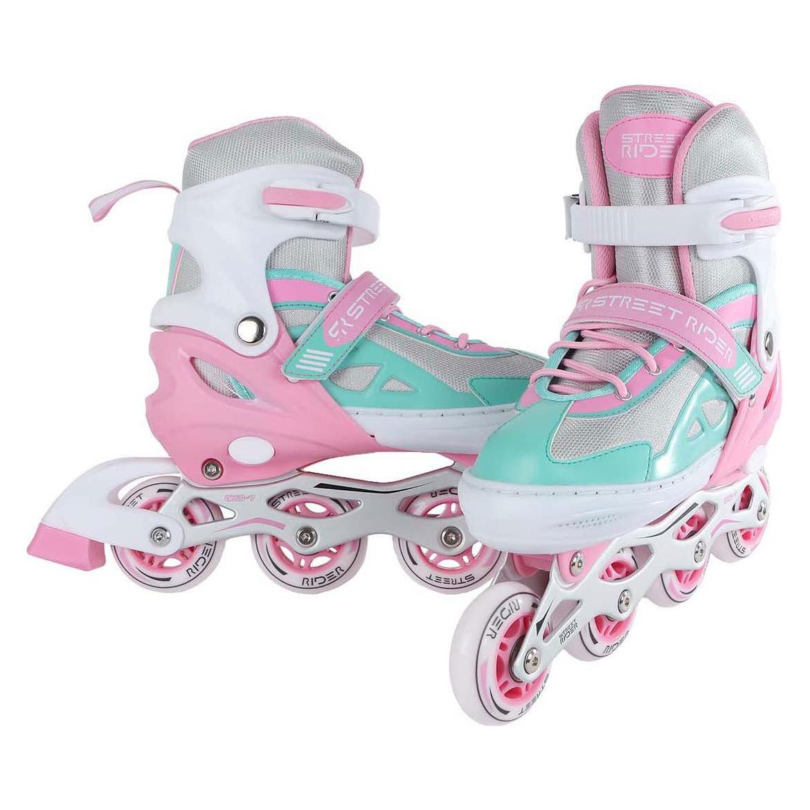 Street Rider Inline Skates Pink/Grün Verstellbar, Grösse 37-40 (37, 39, 40) (57334904)