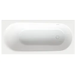 Bette BetteComodo Badewanne 1643-004PLUS 170x80x45cm, Überlauf hinten, Fußende rechts, Glasur, edelweiß