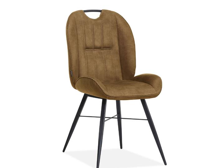 2er Set Maxfurn Shelton Dining Stuhl Metall/luxor Stoff