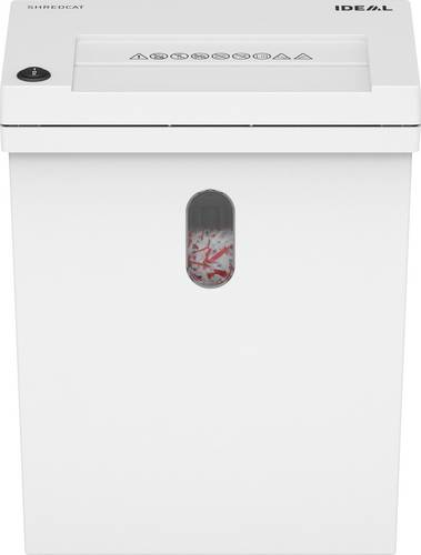 Krug & Priester IDEAL SHREDCAT 8100 Aktenvernichter 10 Blatt Partikelschnitt 5 x 30mm P-4 20l Vernichtet auch Büroklammern