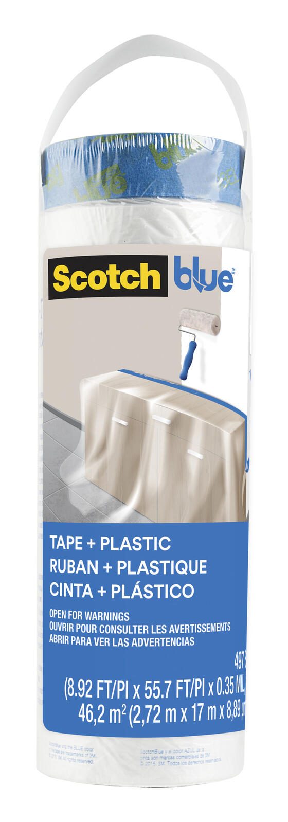 Scotch Blue™ Abdeckpapier Nachfüllrolle transparent 270,0 cm x 17,0 m 1 Rolle 7100324647