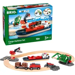 BRIO Eisenbahn-Set Container Hafen Set, mehrfarbig