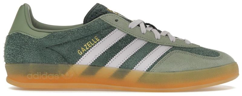 adidas Gazelle Indoor Mineral Green Silver Dawn - EU 44 2/3