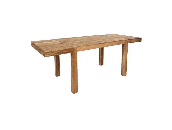 Wohnling Esstisch WL7.838 Esszimmertisch Erweiterbar 160 - 240cm Massivholz Küchentisch (160 cm Massivholz Rechteckig Erweiterbar), Esszimmertisch Groß, Küchentisch Esszimmer Modern