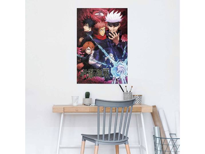 Poster Jujutsu Kaisen Papier Multicolore 61 x 92 x 0cm
