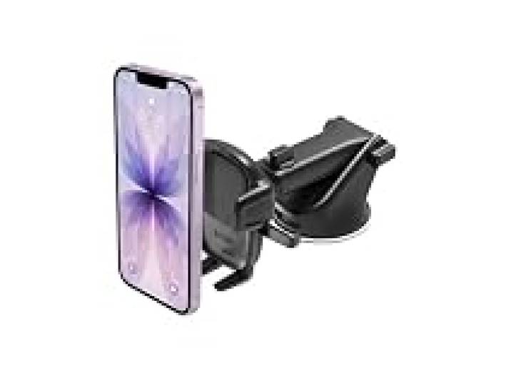iOttie Easy One Touch Signature Support Téléphone Voiture – Tableau de Bord & Pare-Brise avec Ventouse et Bras Télescopique, Compatible iPhone, Samsung et Android