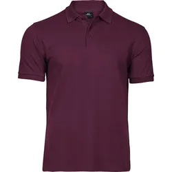 Tee Jays Schweres Herren Luxus Piqué Stretch Polo 1405 wine 3XL