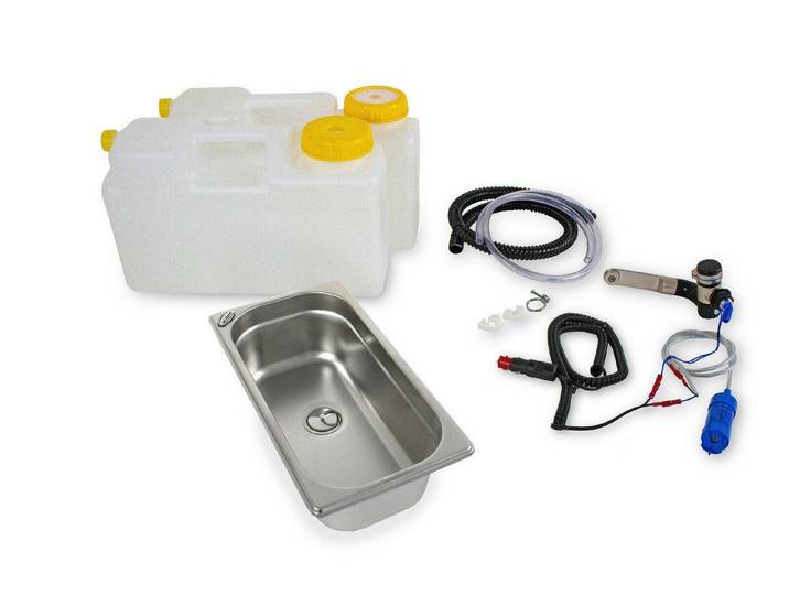 ad-ideen Waschbecken 12V Camping Miniküche Caravan Womo Bus Garten VW T4 T5 T6