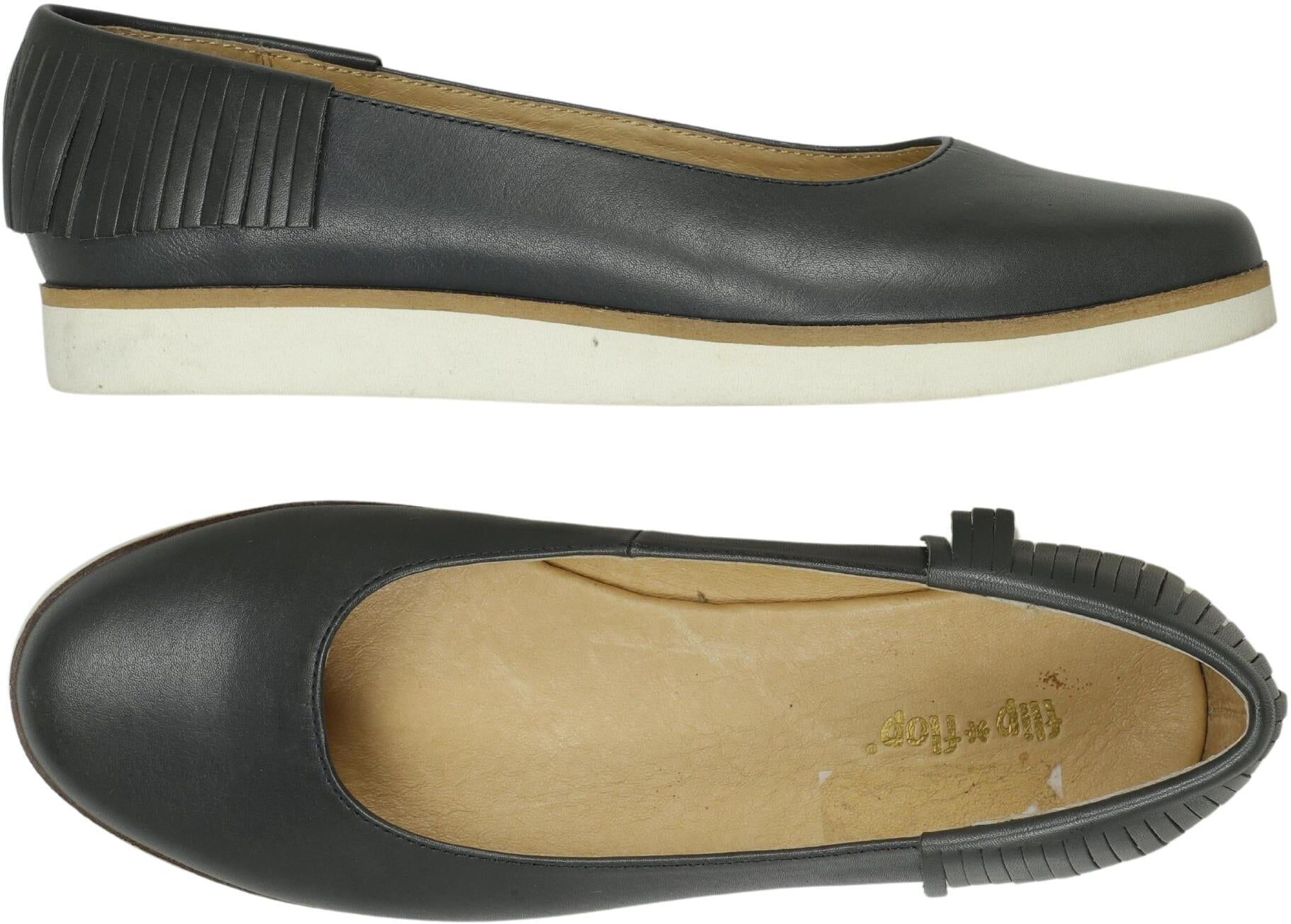 flip*flop Damen Ballerina, Marineblau, Gr. EU 36, Leder - Second Hand