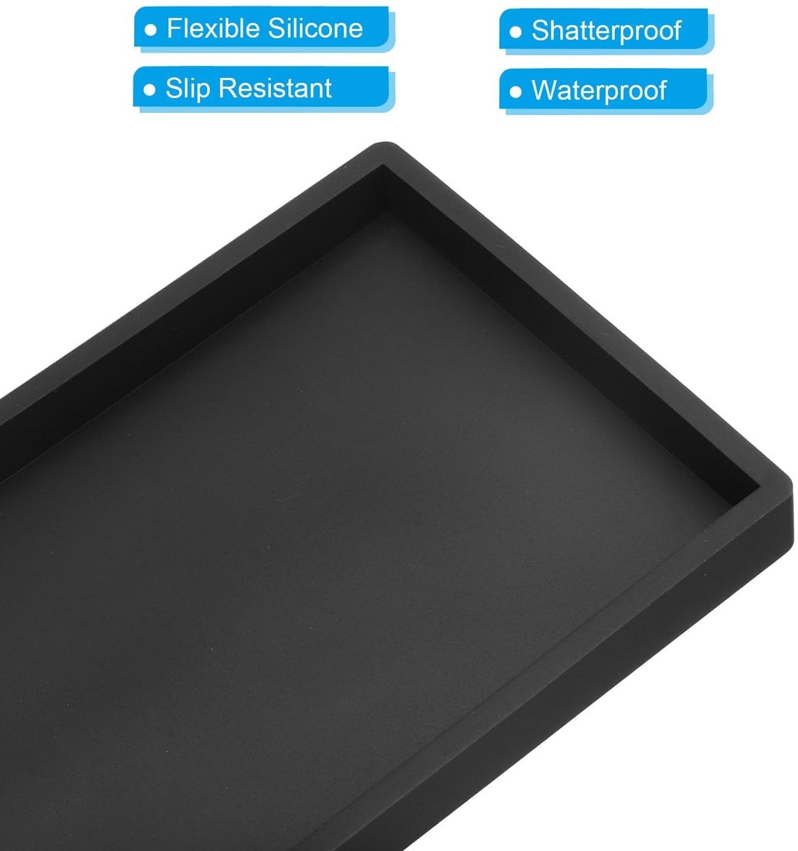 Merkloze multifunctionele silicone organisator voor badkamer en sieraden