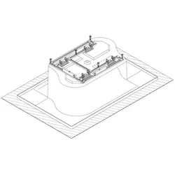 Hoesch Spezial-Untergestell für Badewanne