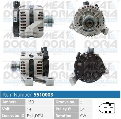 Meat & Doria Generator 5510003 Für Ford Volvo