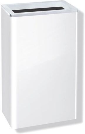 Hewi System 800 Papierabfallbehälter 95005100 Edelstahl weiss, Wandmontage