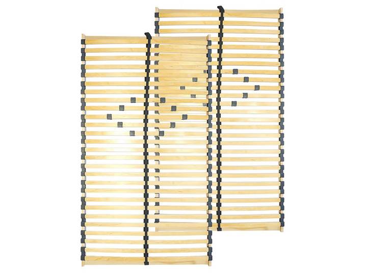 Lattenrost NAIROBI-200, Lomadox, 2er Set Federholzrahmen 70x190 cm verstellbare Komfortzone Mittelgurt