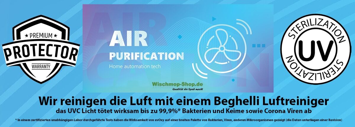 Axis Aufkleber Luftreinigung zur Kundeninformation