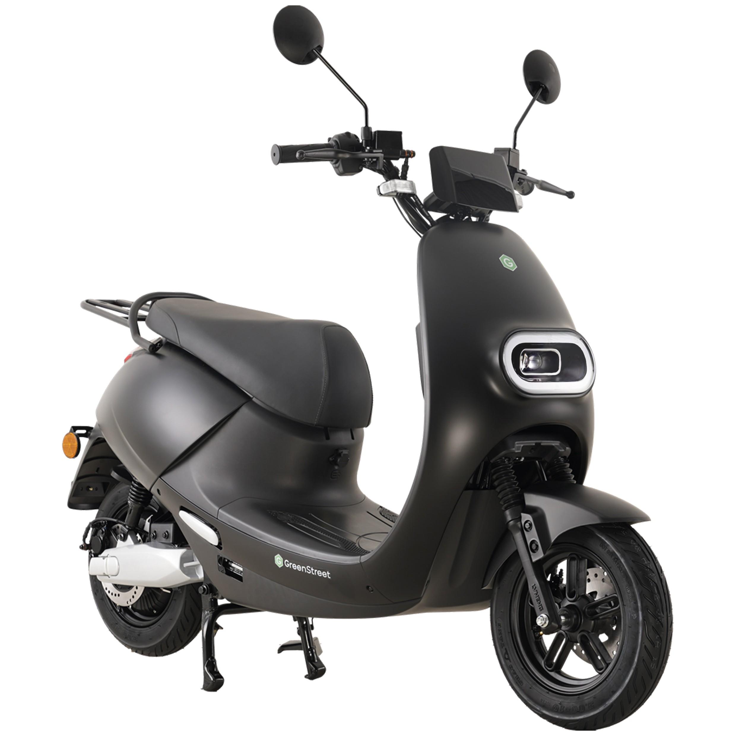 Elektroroller SEED 2 2000 W 25 km/h schwarz Bosch-Motor Lithium-Ionen-Akku (herausnehmbar)