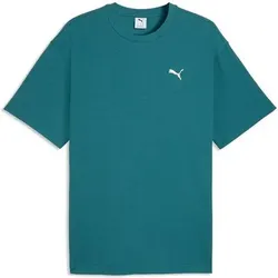 PUMA Herren Shirt ESS ELEVATED Relaxed Tee, Größe L in Grün Grün