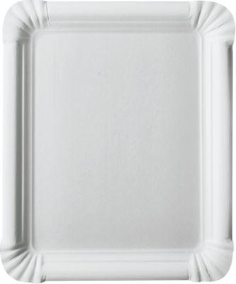 Pappteller Papstar Pure, Einweg, eckig, B 200 x H 165 mm, lebensmittelecht, FSC®-zertifiziert, weiß, 2 x 250 Stück