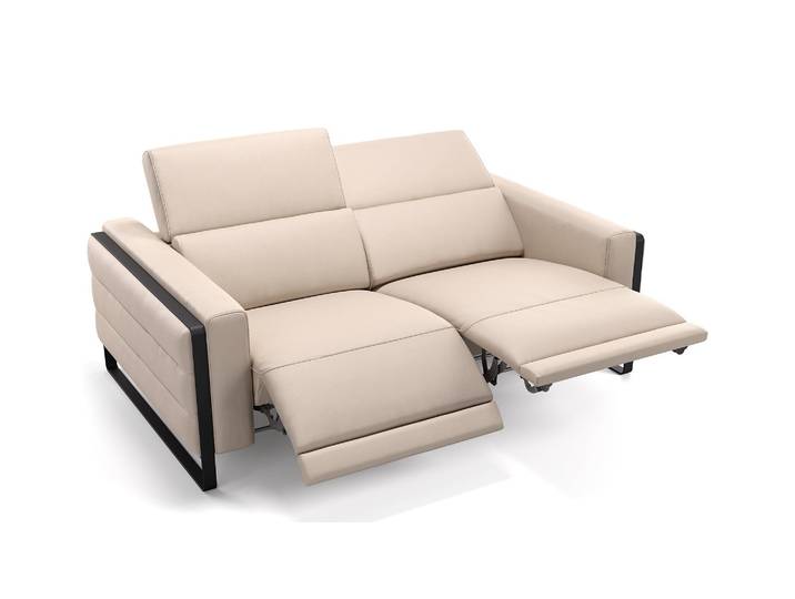 Ledercouch DELTONA 2Sitzer Relax Sofa Designsofa