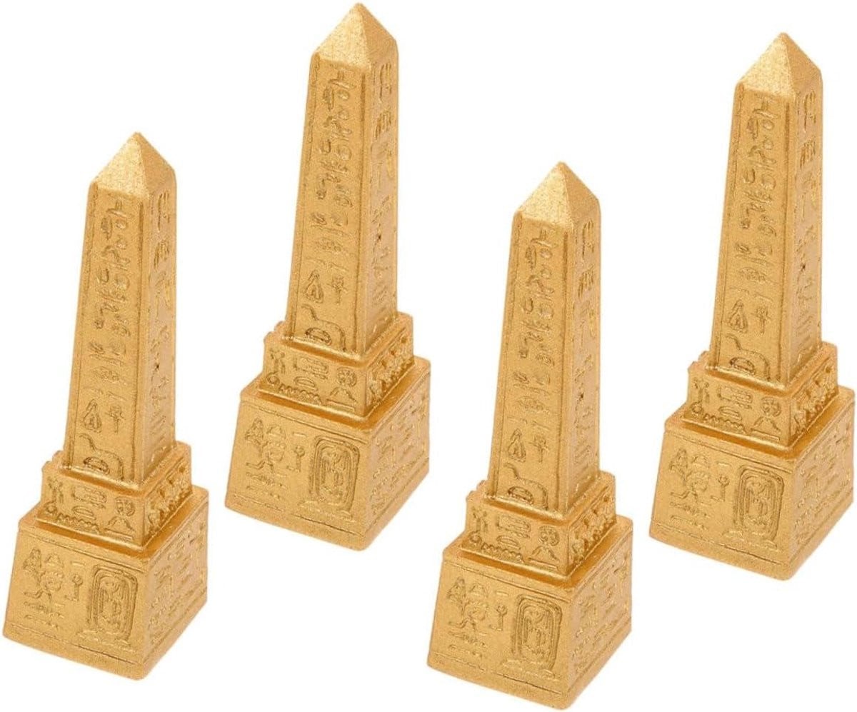Hars Obelisk Beeldje Oud Egypte Decoratie Goud