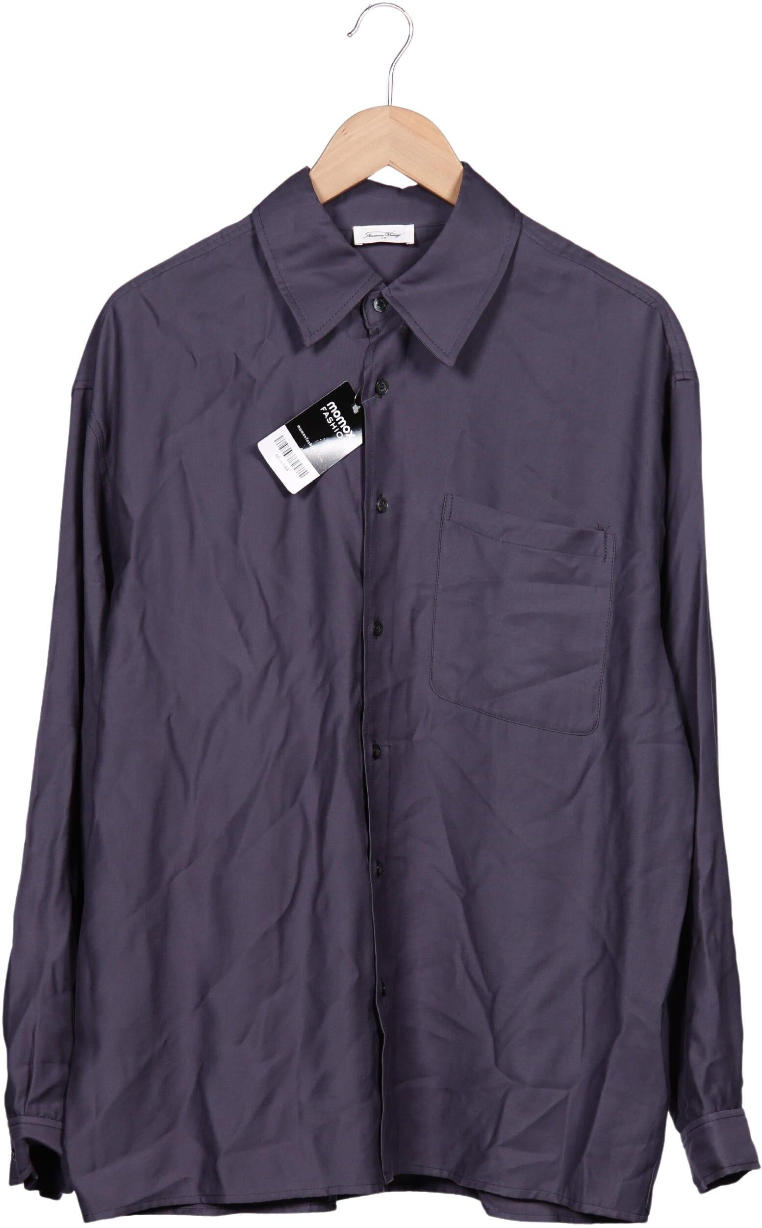 American Vintage Herren Hemd, Lila, Gr. M, Modal / Synthetik - Second Hand