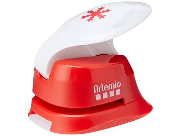 Artemio motiefpons, sneeuwvlok, 1,6 cm, Eva, rood