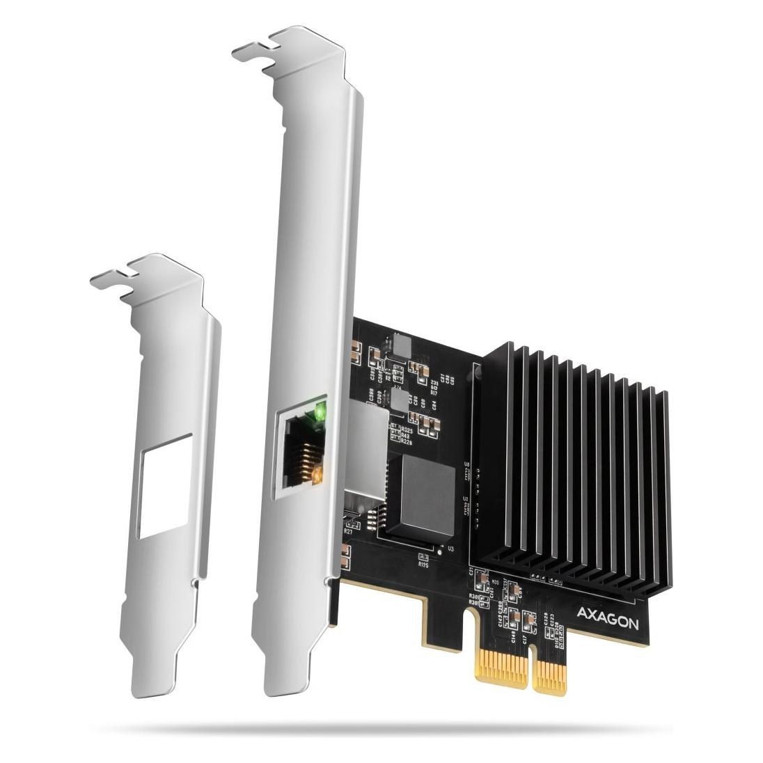 Axagon PCEE-10GR PCIe Adapter 10 Gigabit Ethernet Realtek PXE mit SP & LP (PCI) (PCEE-10GR)