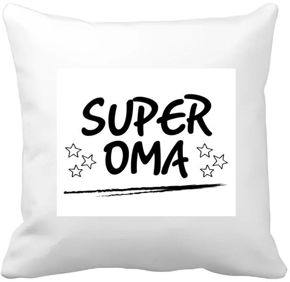 Akyol Super Oma Kussenhoes - Verjaardagscadeau voor Oma - 40 x 40 cm