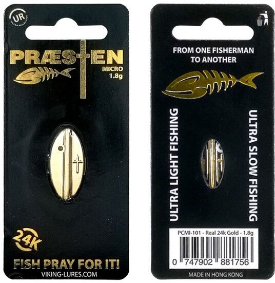 OG Lures Præsten Plated Micro-Real 24k Gold