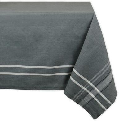 DII Design Imports French Stripe Cotton Kitchen Tablecloth
